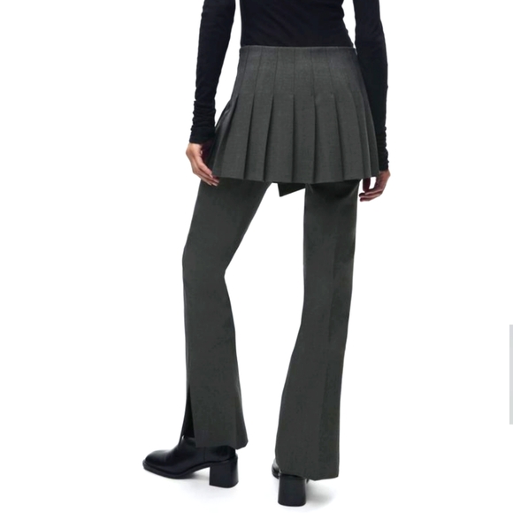 Zara WOMANS Box PLEAT Skirt Over Trousers - Picture 6 of 10